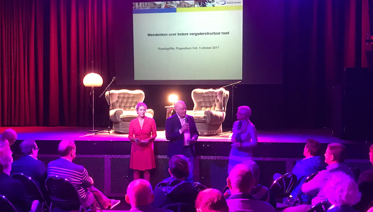 medenken over een beter vergaderstructuur voor de raad poppodium volt