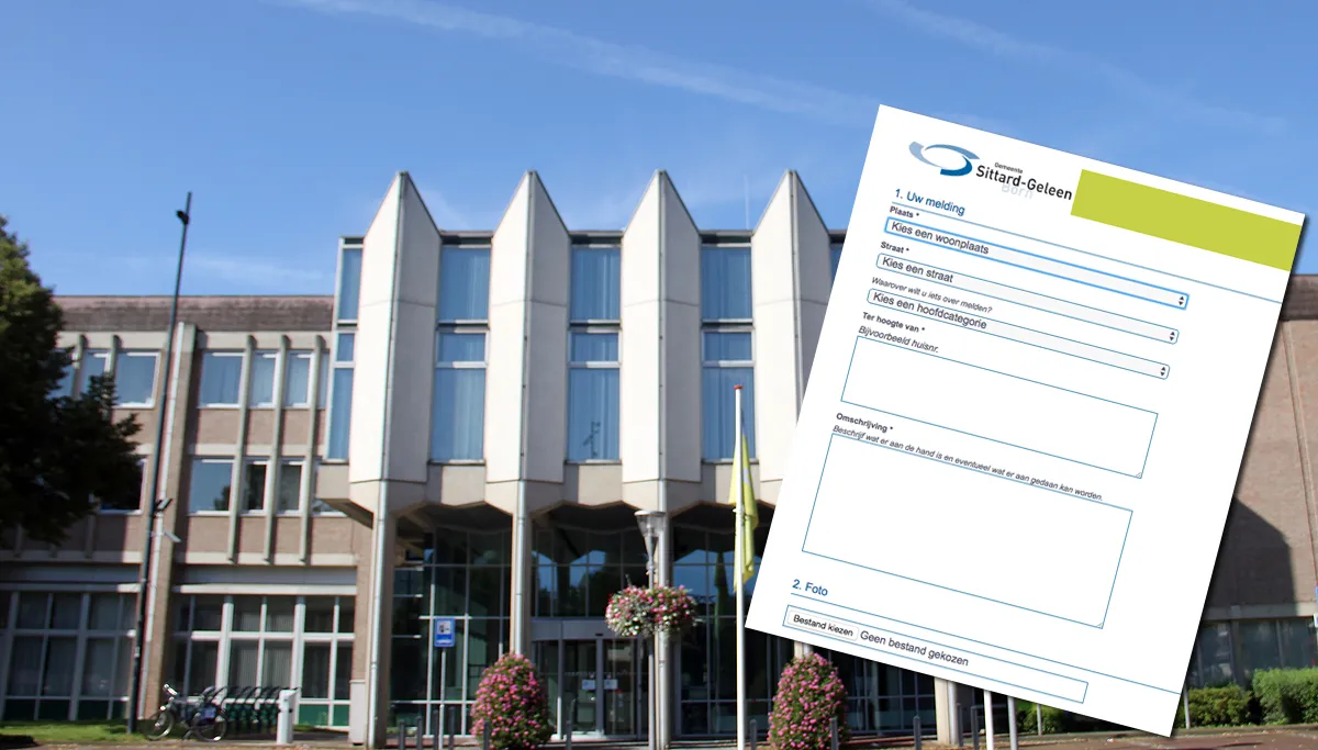 meldingsformulier gemeentehuis geleen ingang stadswinkel