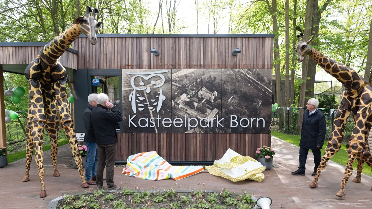 nieuwe ingang voor kasteelpark born