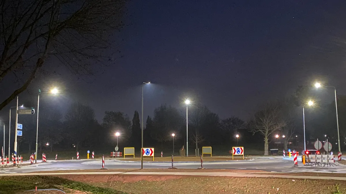 nieuwe rotonde in geleen