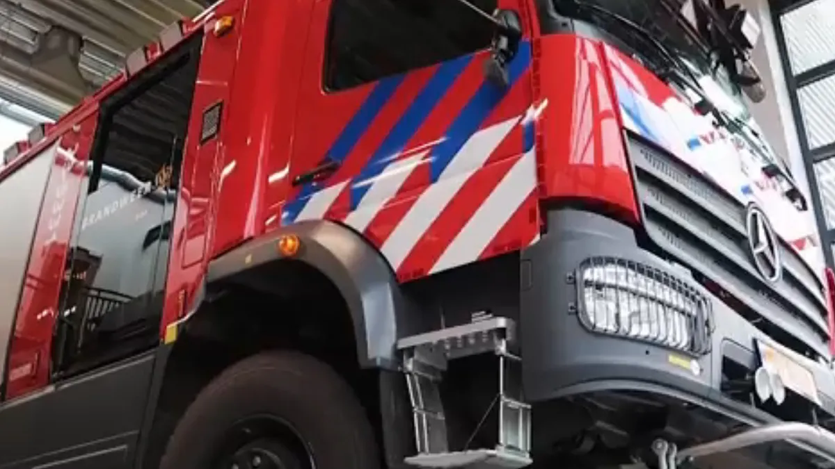 nieuwe tankautospuit brandweer echt