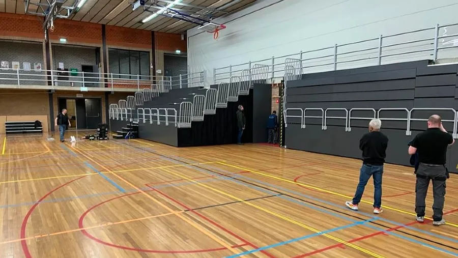 nieuwe tribune stadssporthal sittard