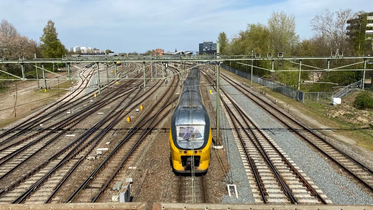 ns vertrekkende intercity vanaf station sittard