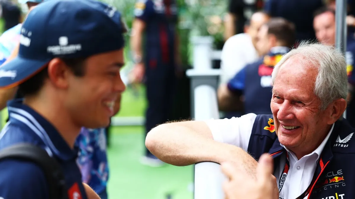 nyck de vries en helmut marko getty images red bull content pool
