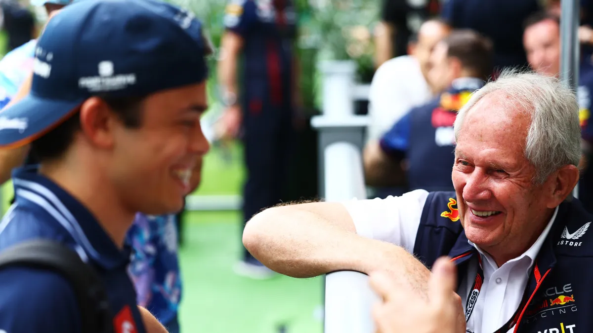 nyck de vries en helmut marko getty images red bull content pool