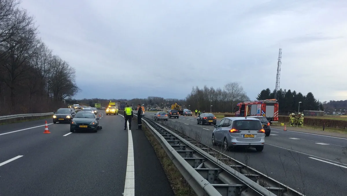 ongeluk a76 maandag 12 maart 2018