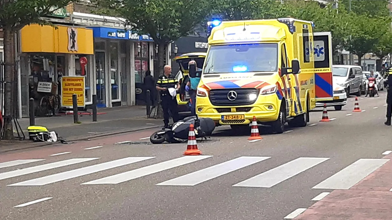 ongeval met scooter op rijksweg centrum geleen