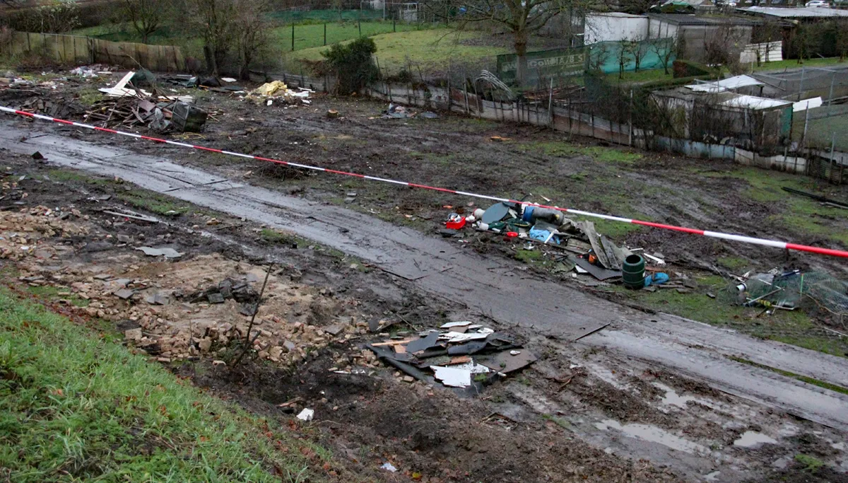 oostelijke schootsvelden opgeschoond