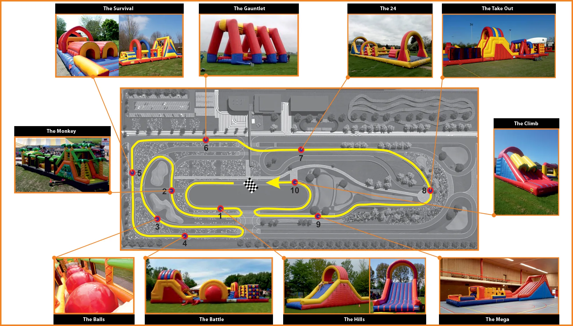 parcours inflatable summernight run 2018 sittard