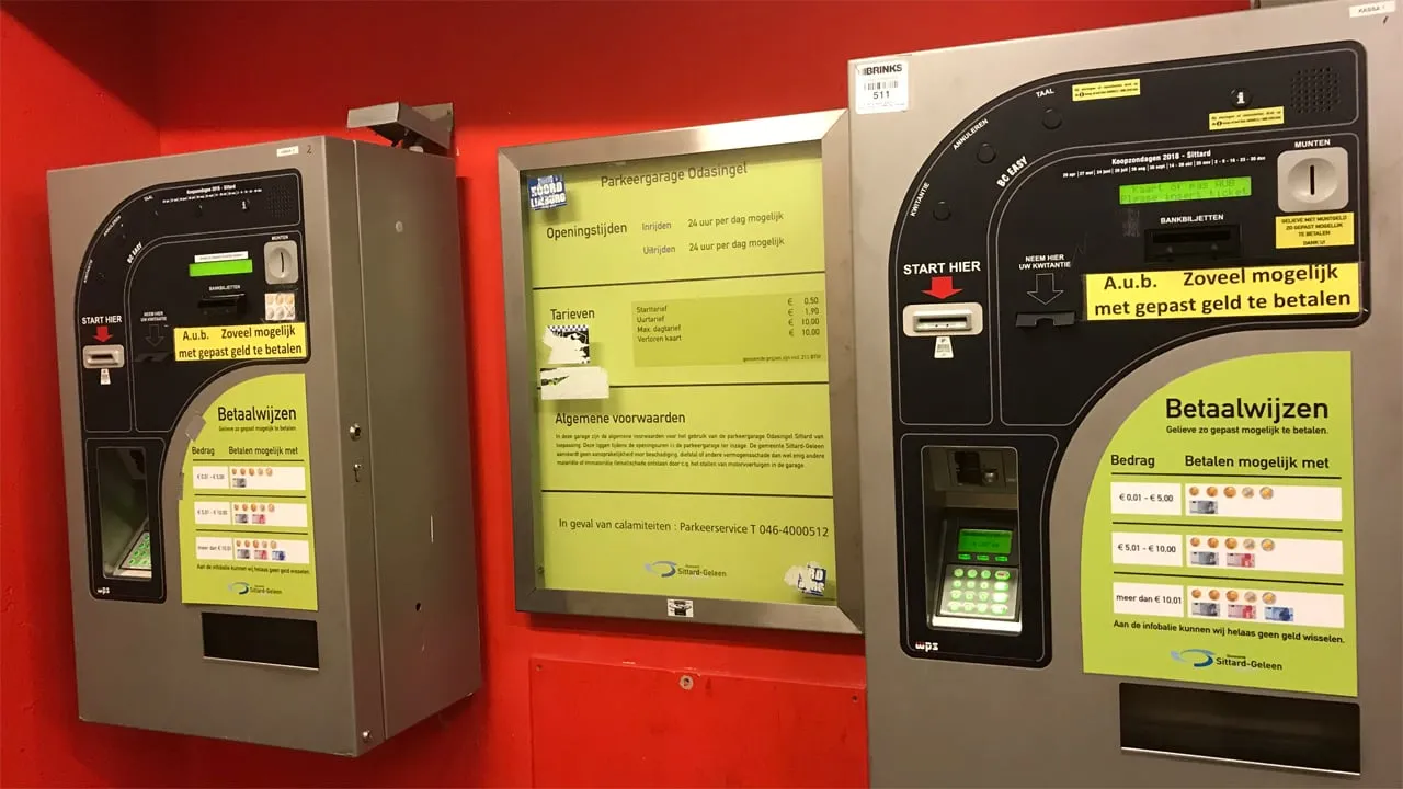 parkeerautomaten odaparking sittard