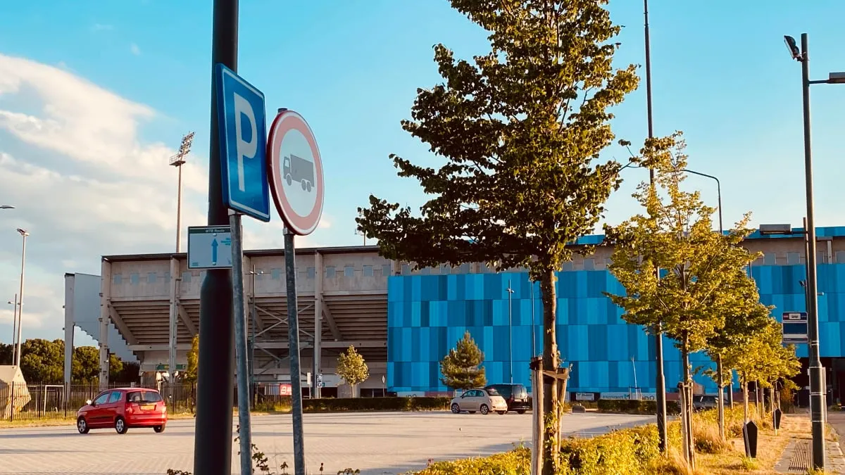 parkeerplaats bij stadion fortuna sittard
