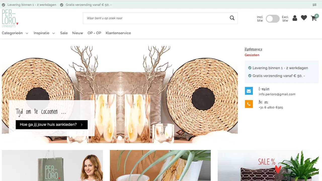 per loro webshop