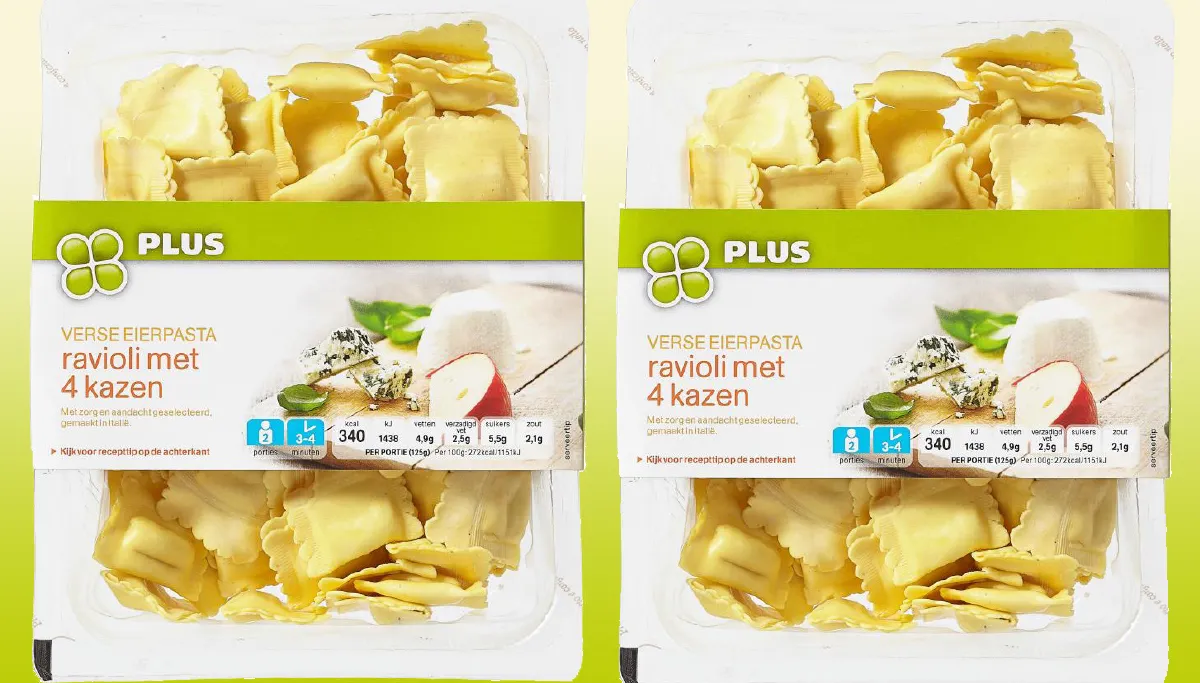 plus ravioli met vier kazen plus