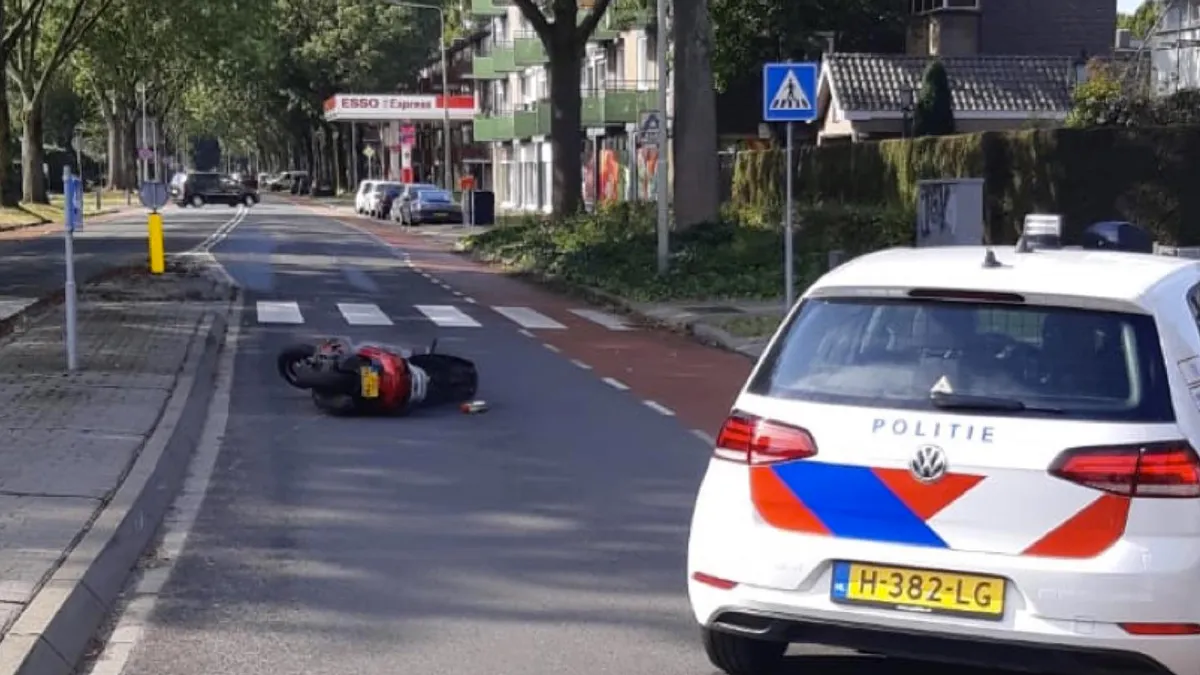 politie achtervolging motorscooterrijder geleen