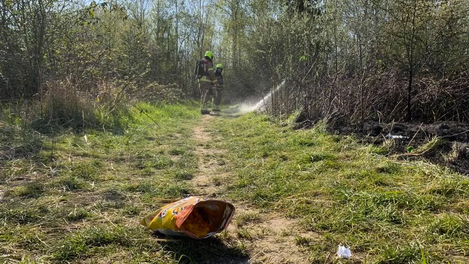 politie echt brandstichting bos