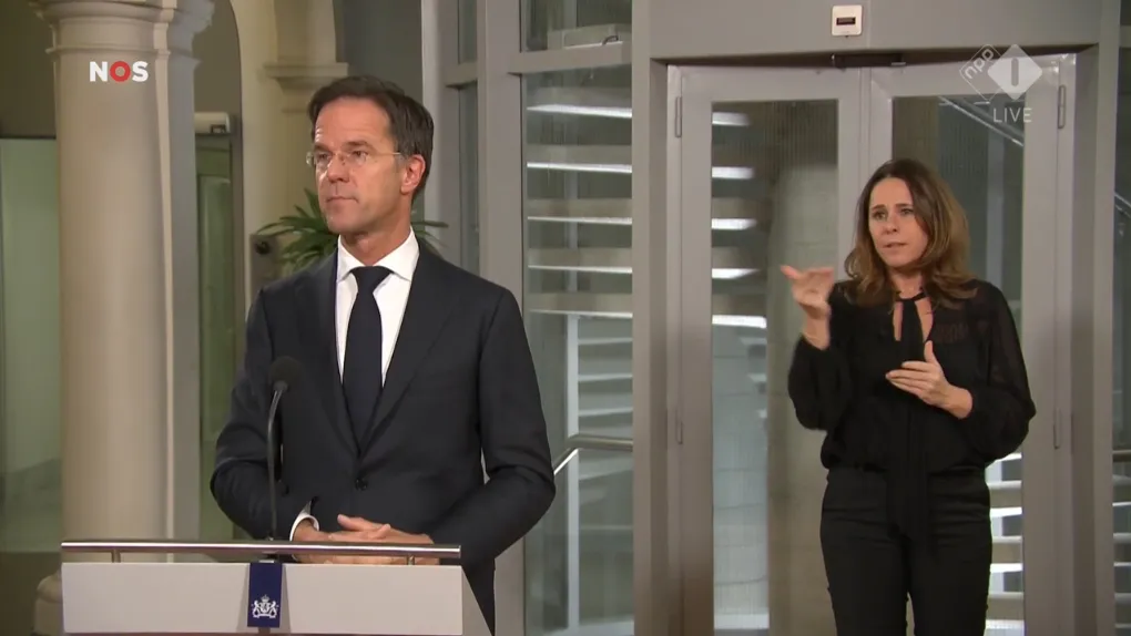 premier mark rutte persmoment 27 10 2020