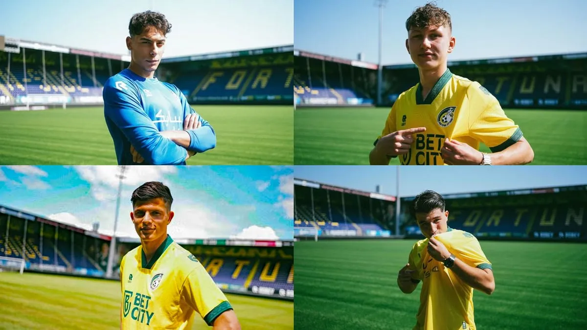 profcontract voor vier jeugdspelers fortuna sittard