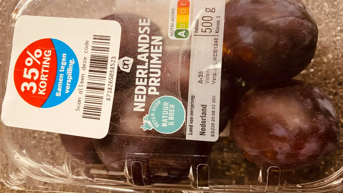 pruimen 35 procent korting