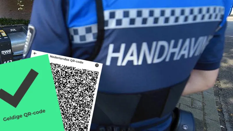qr code handhaving boa vrijstaand