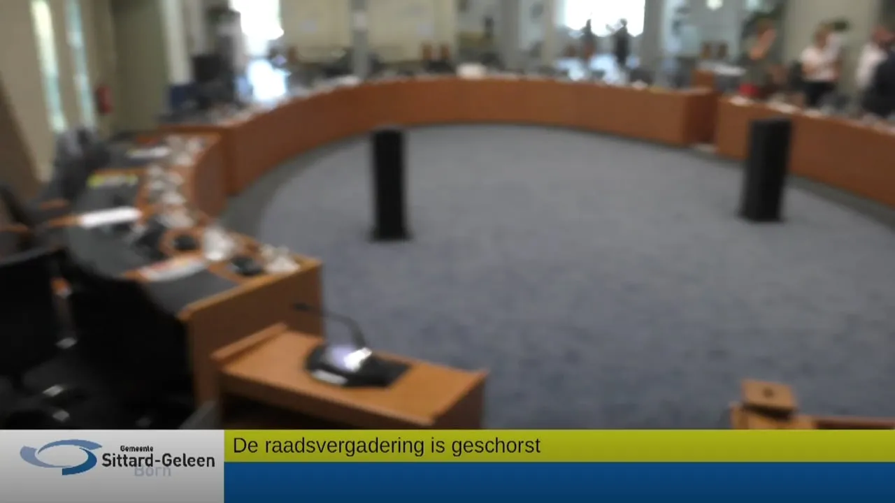 raadsvergadering geschorst