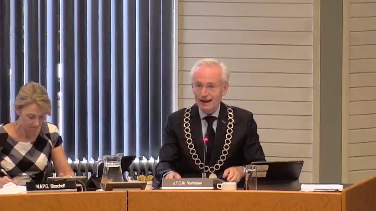 raadsvoorzitter burgemeester hans verheijen