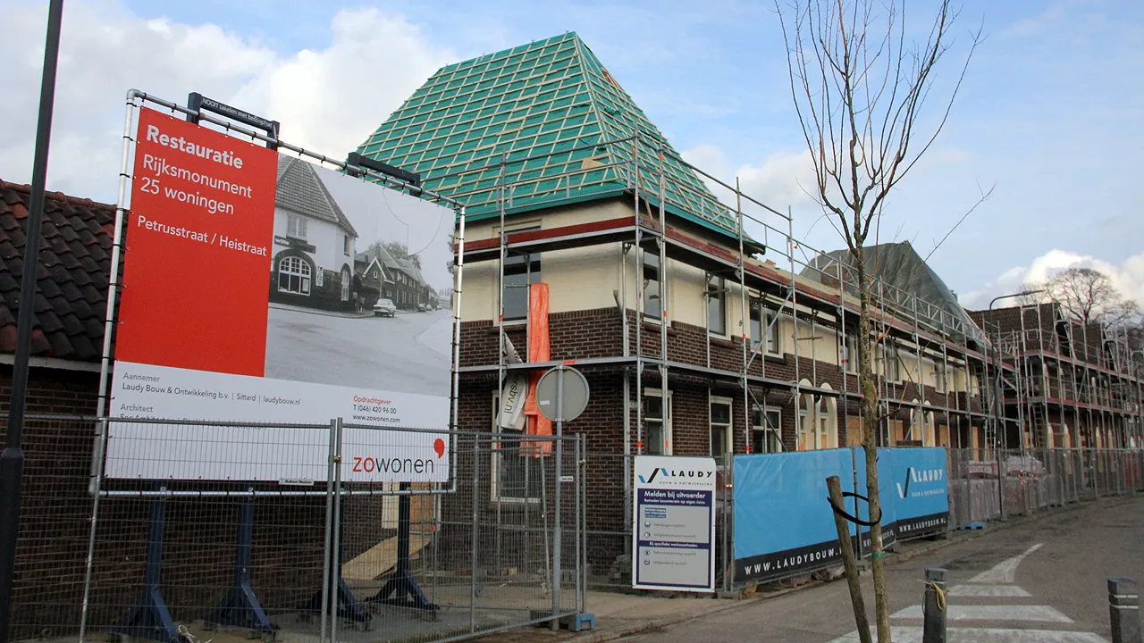 restauratie woningen heistraat overhoven