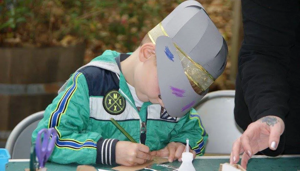 ridder met helm knutsel