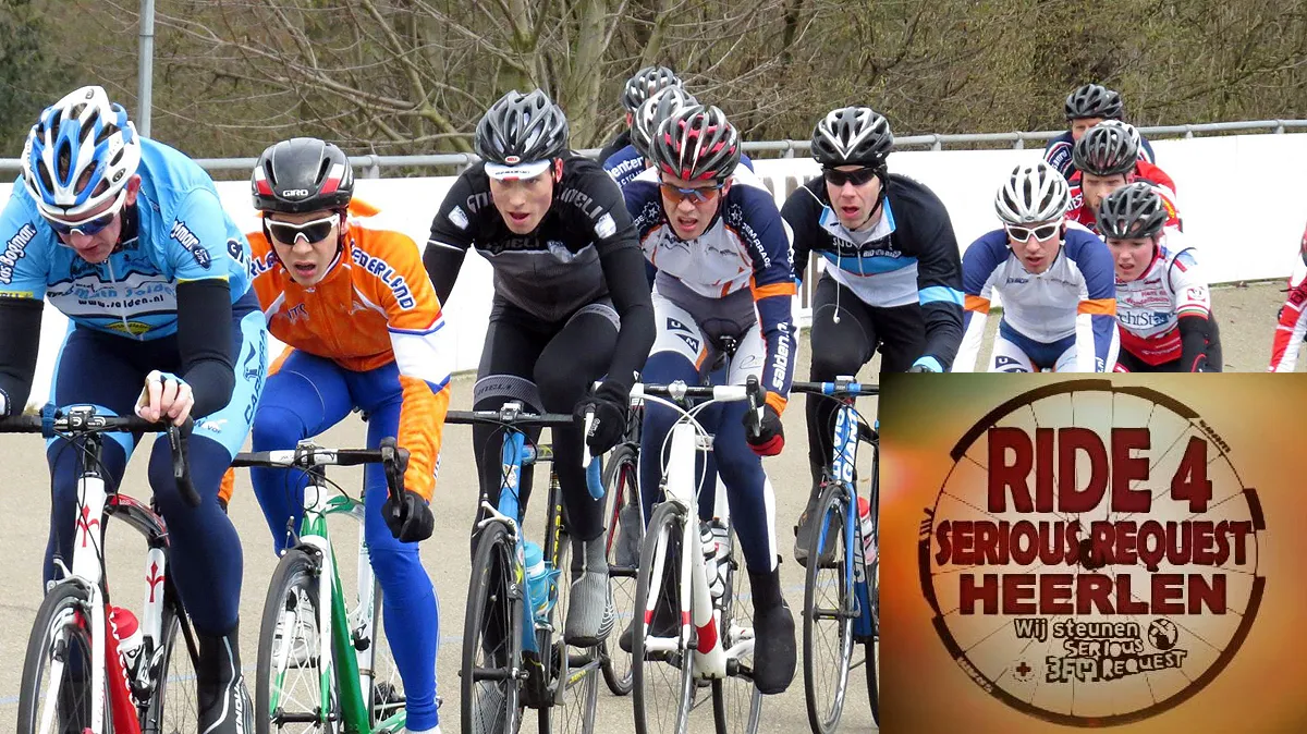 ride for serious request wielerbaan geleen