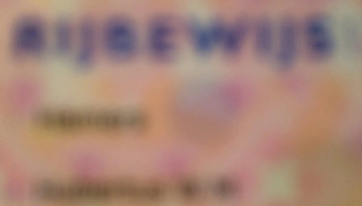 rijbewijs zeer onscherp