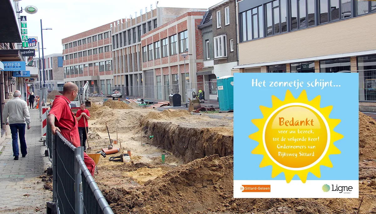 rijksweg sittard ondernemers bloemetje voor trouwe klanten