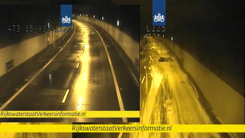 roertunnel gereinigd na vloeibare stuc