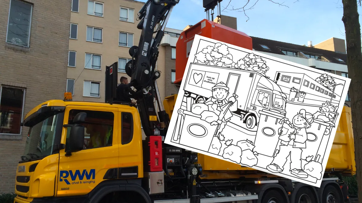 rwm kleurplaat trots op onze afvalhelden