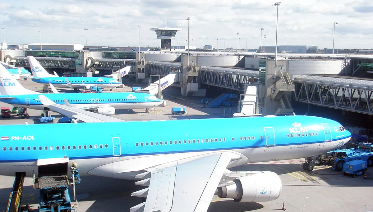 schiphol klm vliegtuigen