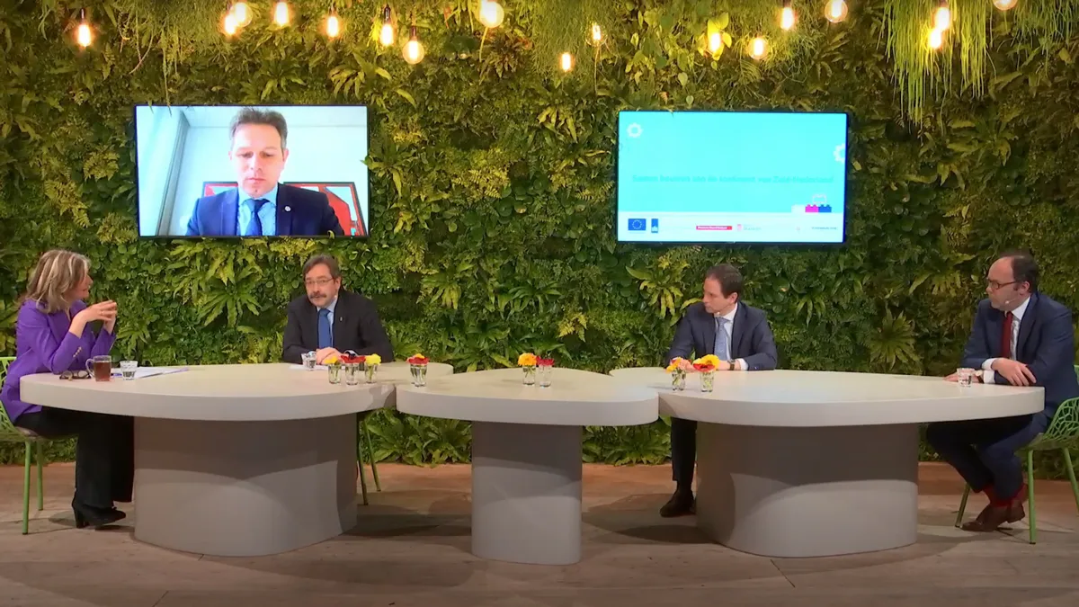 screenshot kickoff webinar europese programmas zuid nederland