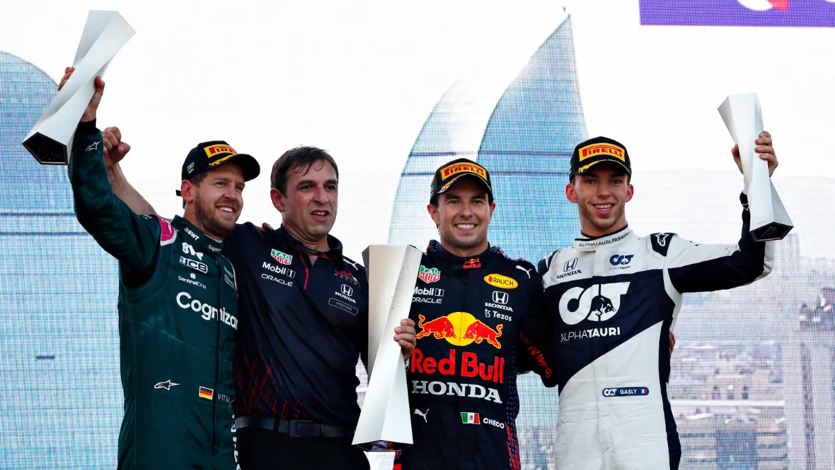 sebastian vettel 2021 azerbeidjan tweede