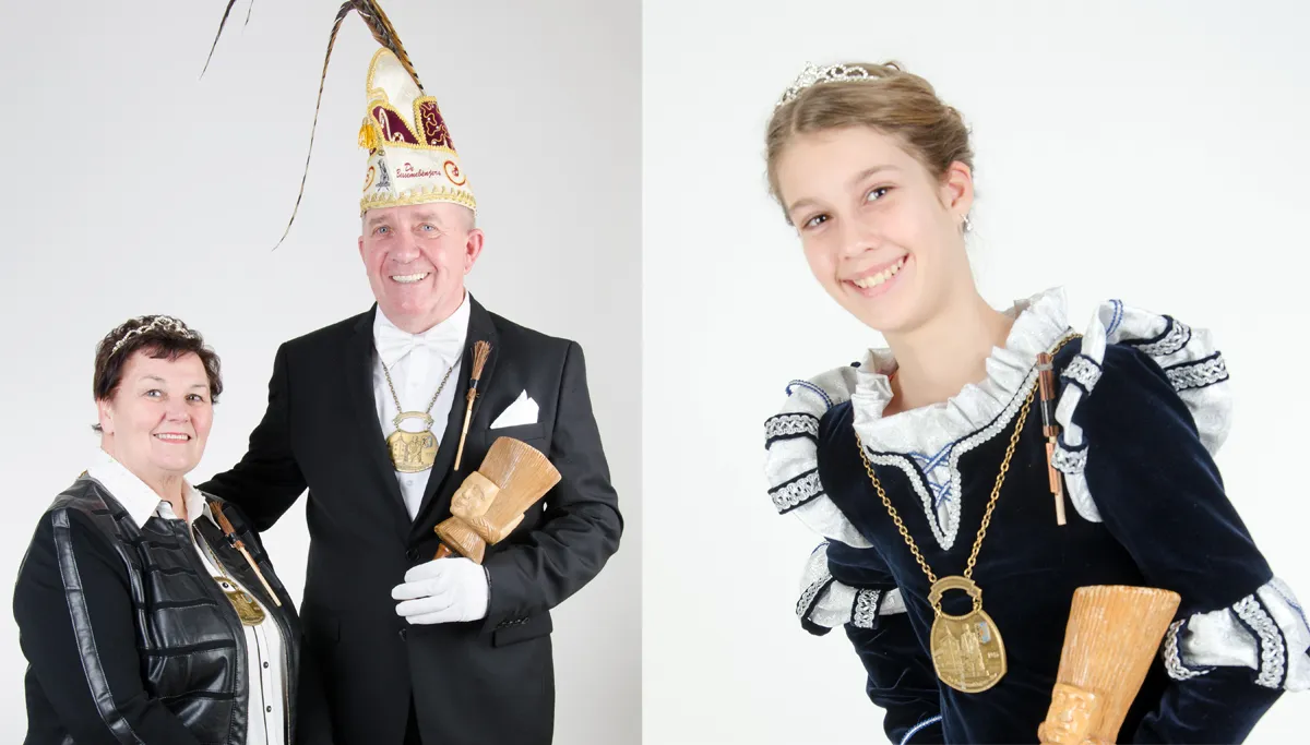 seniorenprins thijs i en prinses paula bessemebenjers hr en jeugdprinses maud