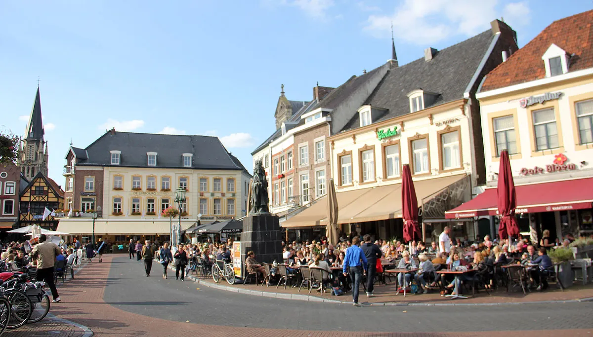 sittard markt september 2015 zonnige dag