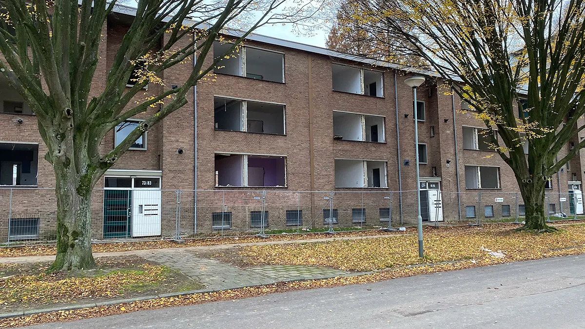 sloop oude portiekflats geleen zuid