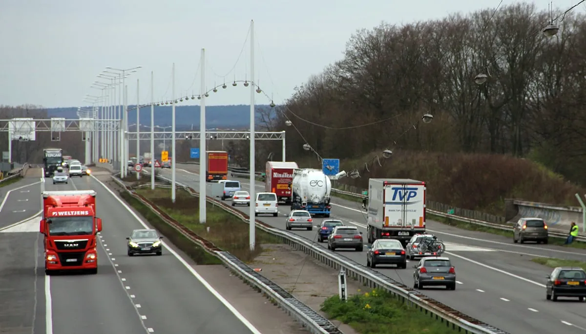 snelweg stein richting belgie vrachtverkeer