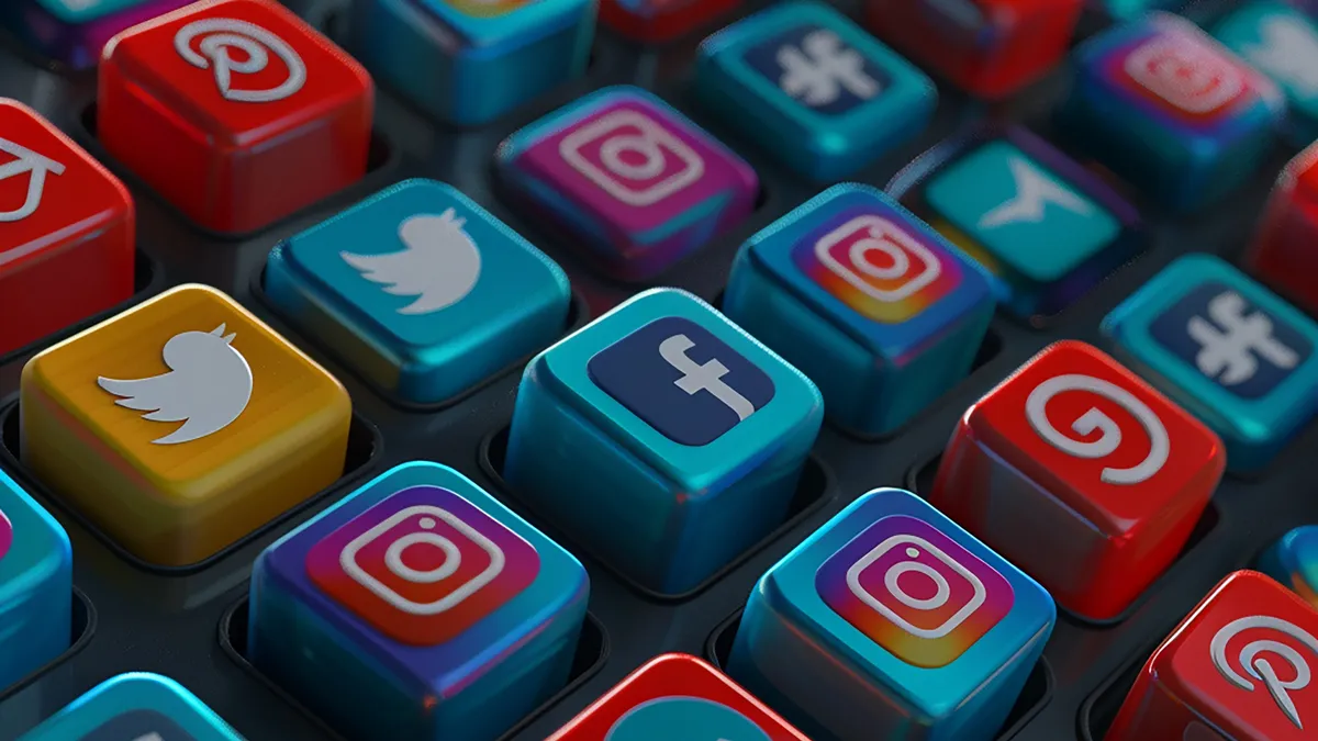 social media symbolen