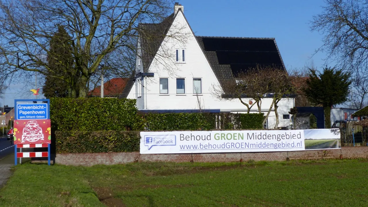 spandoek behoud groen middengebied gestolen