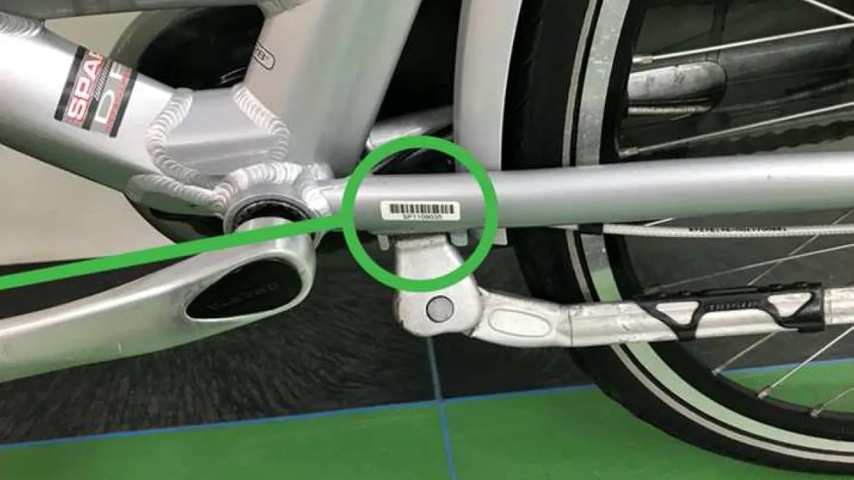 sparta damesfiets lage instap waarschuwing