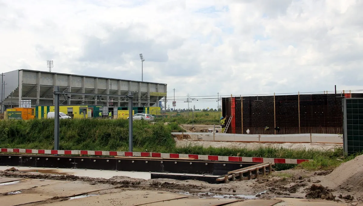 spoorbrug sanderbout aanleg