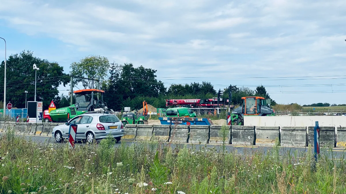 spooronderdoorgang raadskuilderweg in aanleg