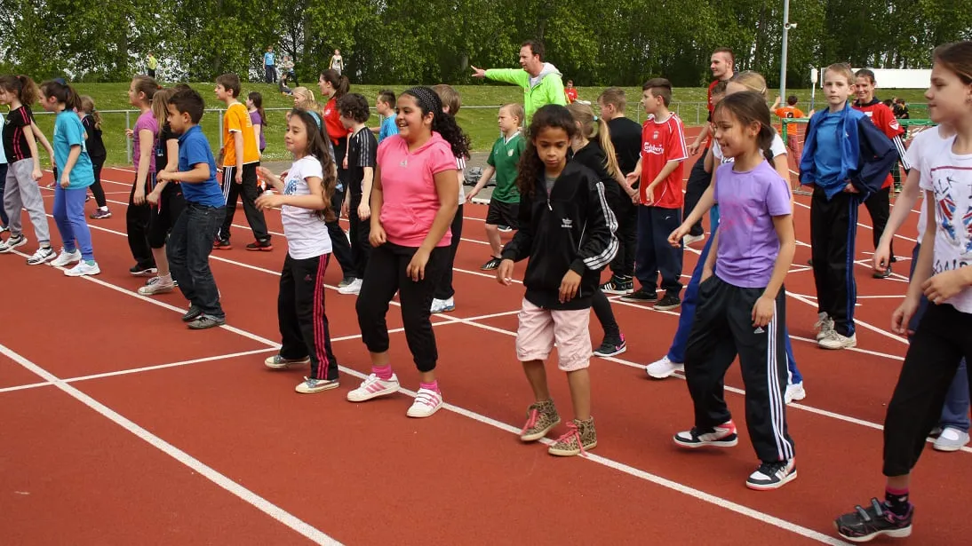 sportende jeugd