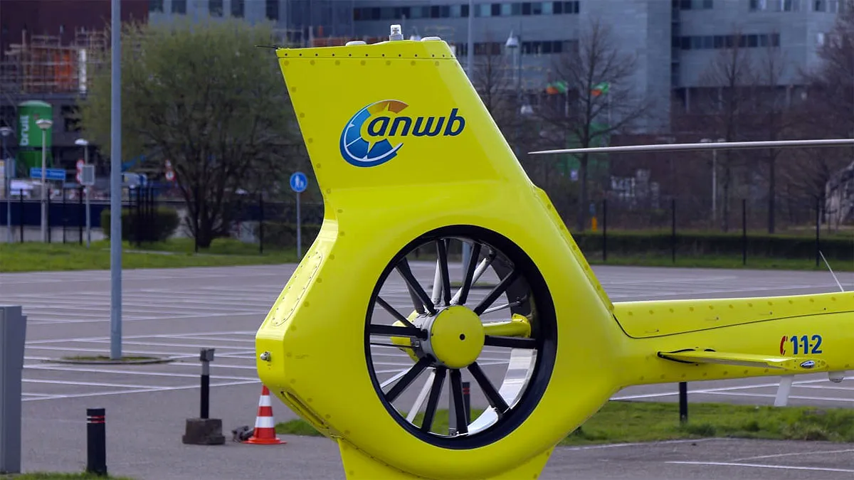 staartrotor helikopter bij zuyderland ziekenhuis