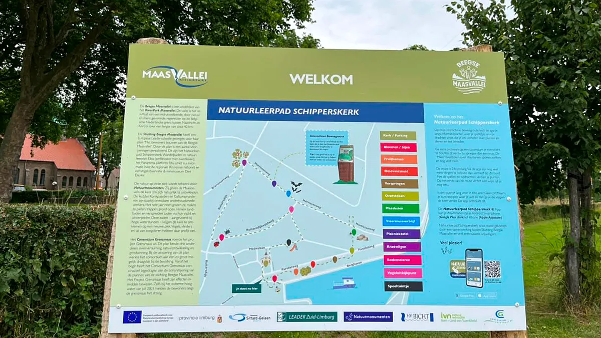 start en eindpunt natuurleerpad schipperskerk