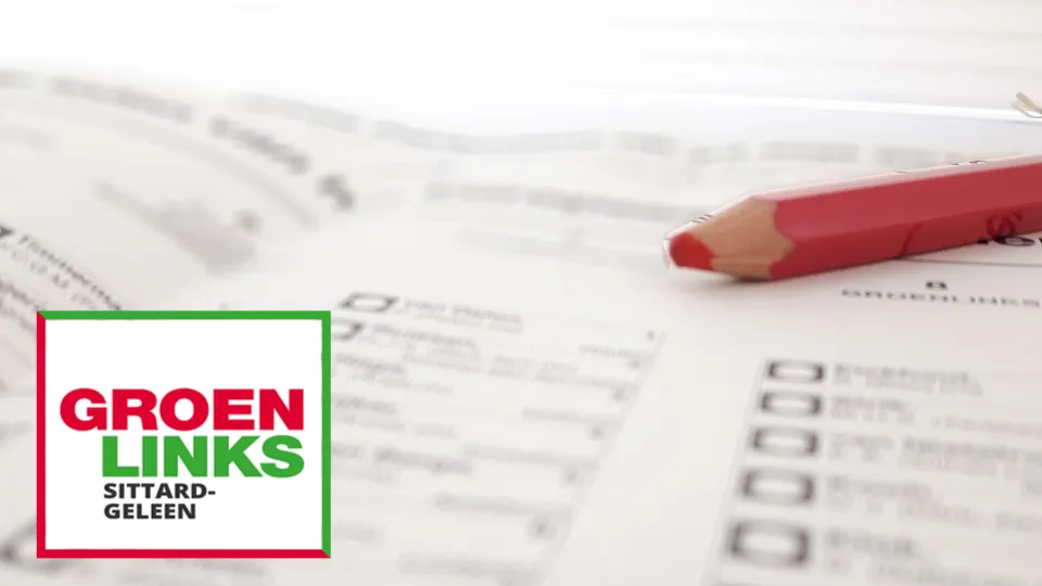 stembiljet met logo groenlinks foto annet wagener