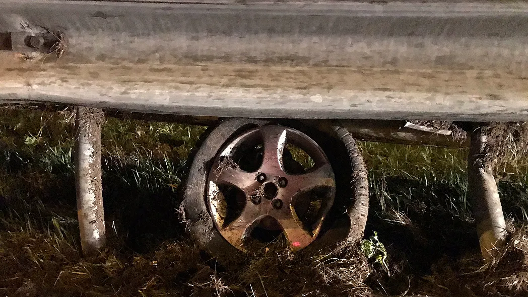 stille getuige ongeval a2 bij roosteren foto weginspecteur