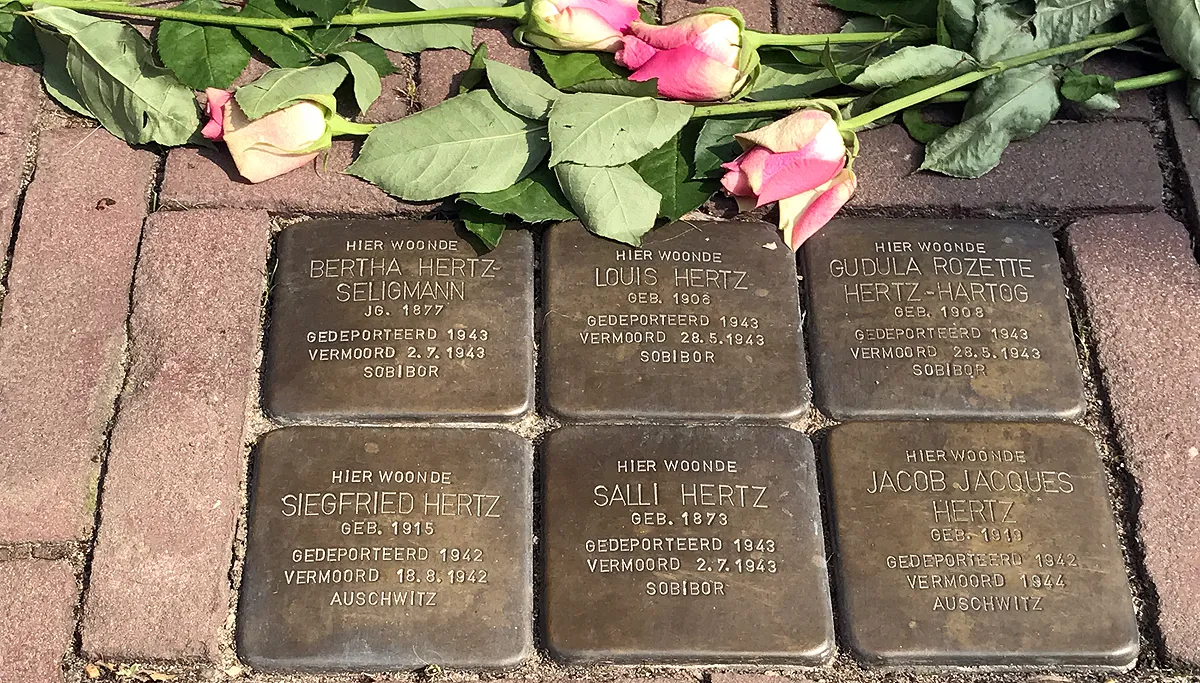 stolpersteine putstraat rozen sint rosaprocessie